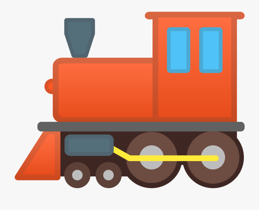 Locomotive Icon, Transparent Clipart