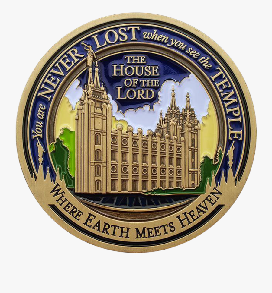 Salt Lake Temple Coin, Transparent Clipart