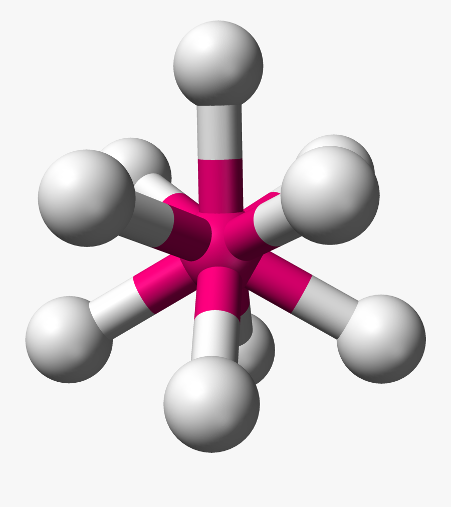 Ax9e0 3d Balls - Octahedral Molecular Geometry, Transparent Clipart