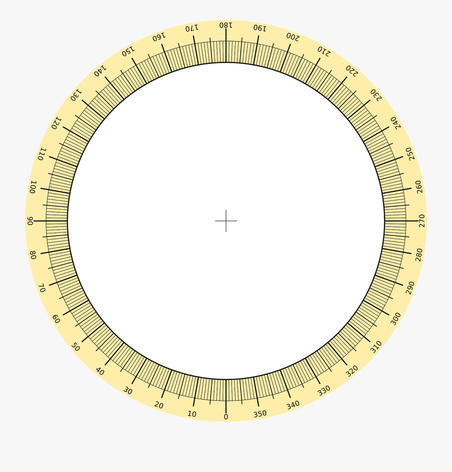Protractor Circle Scale Free Picture - Circle, Transparent Clipart