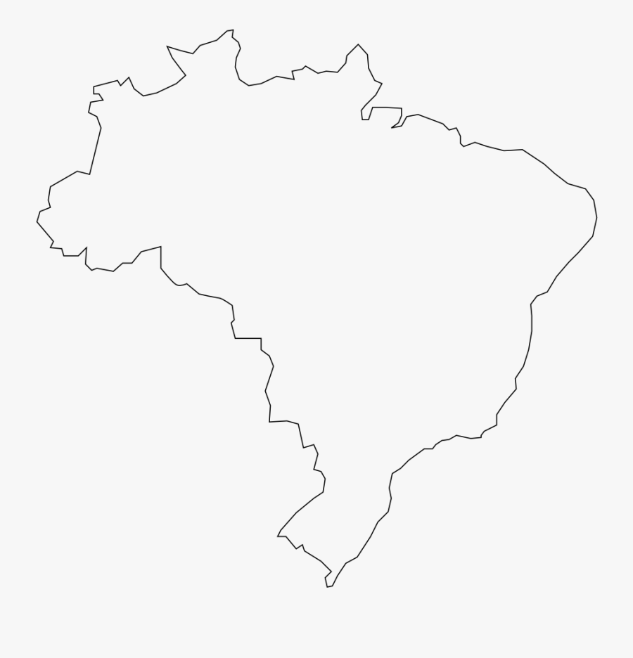 Brazilian Map - Map, Transparent Clipart