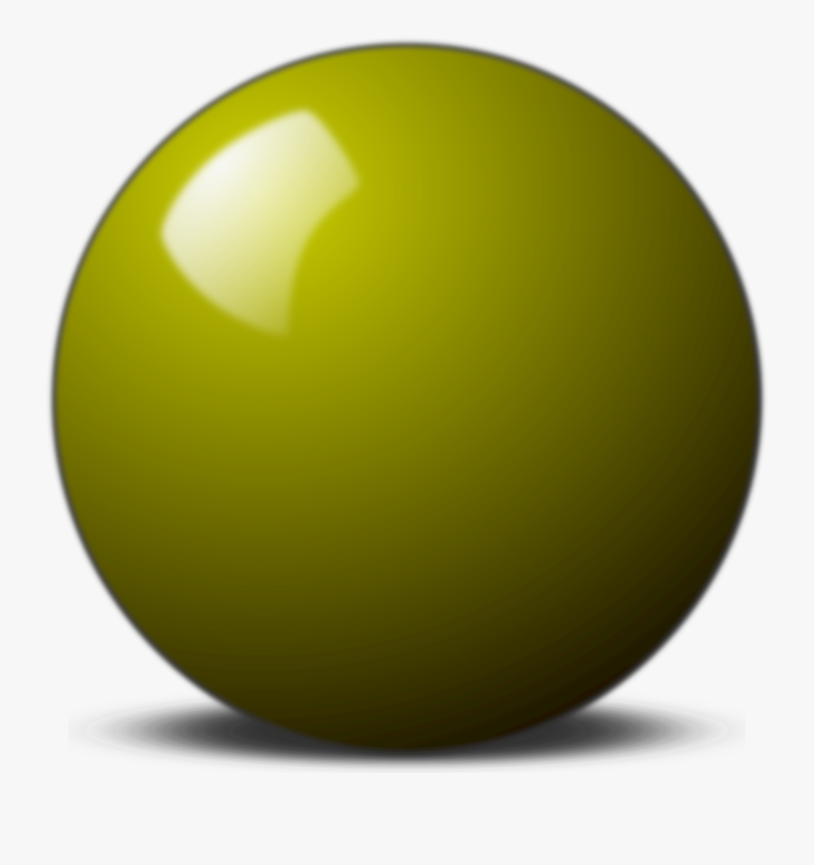 Sphere Clipart Yellow - Sphere, Transparent Clipart