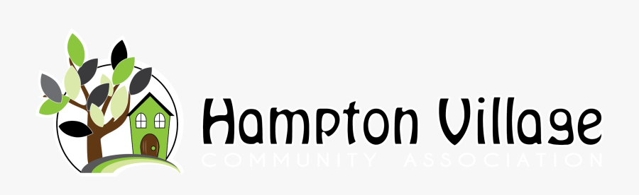 Hampton Village Community Association - Black-and-white, Transparent Clipart