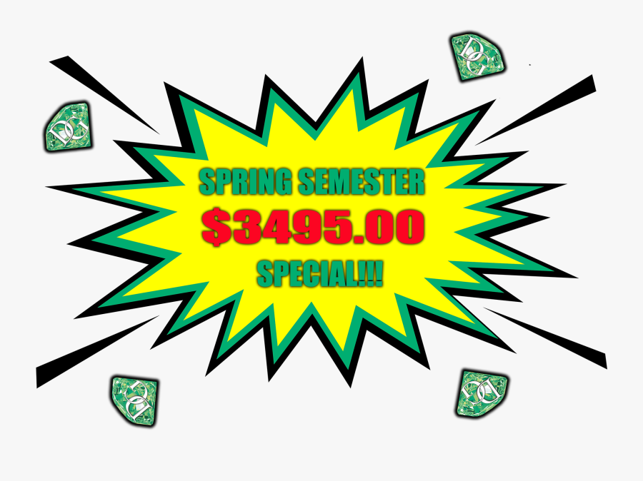 Spring Semester Special Starburst - Comic Call Outs Png, Transparent Clipart