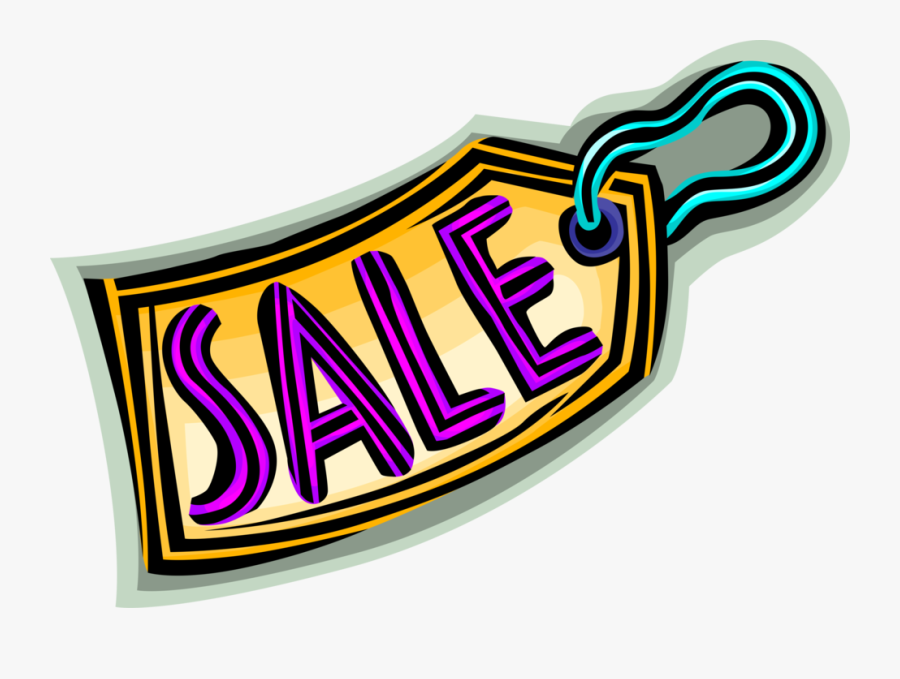 Vector Illustration Of Merchandise Sales Price Tag, Transparent Clipart