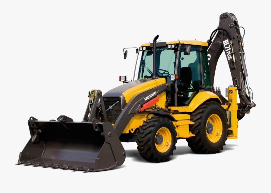 New Holland Backhoe Loader, Transparent Clipart