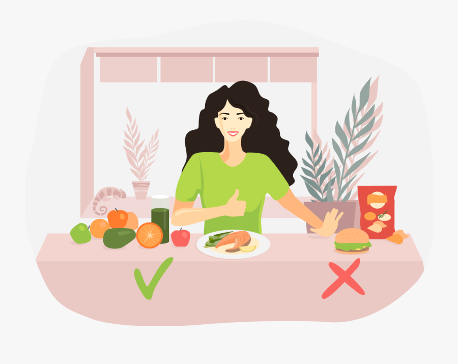 Healthy Diet Diet Vector Illustration - Side Dish, Transparent Clipart