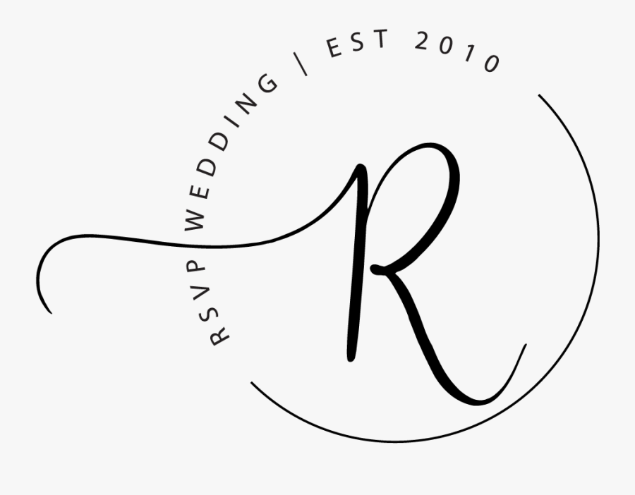 Rsvp Wedding Submark - Line Art, Transparent Clipart
