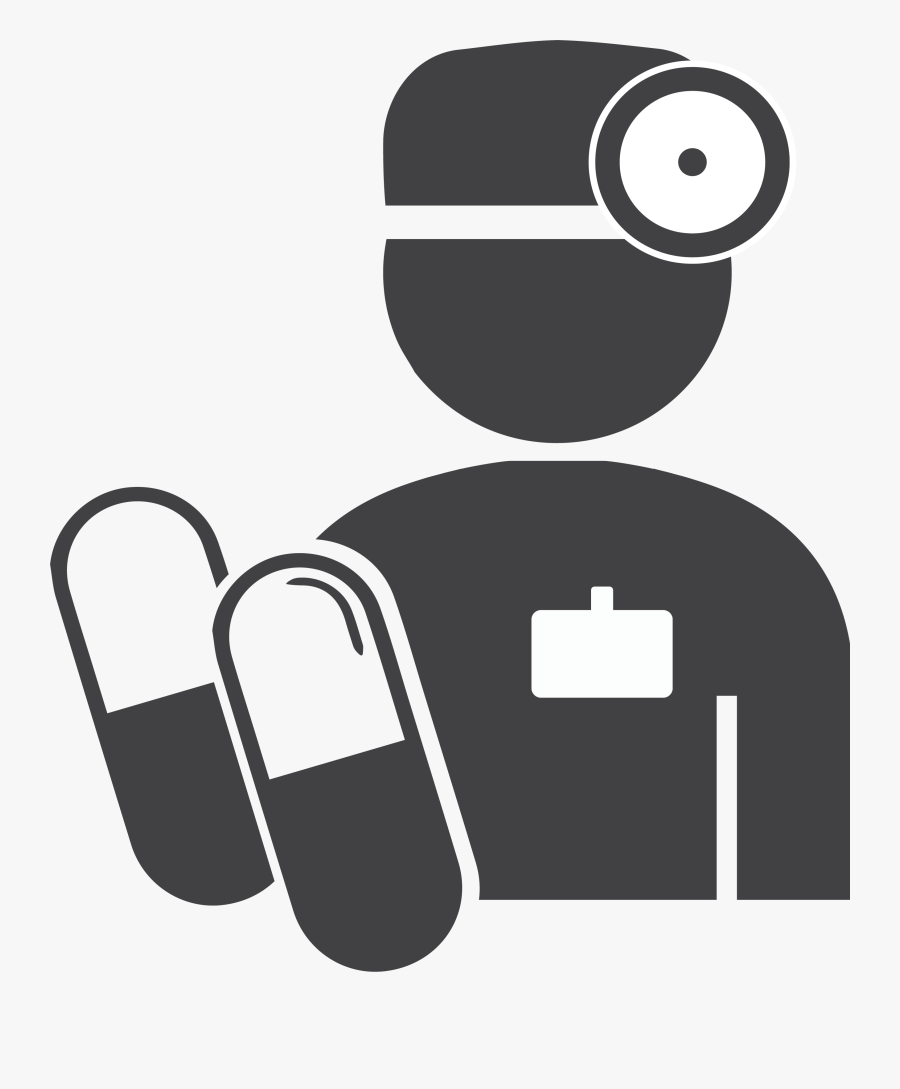 Clipart Doctor Black And White - Internal Medicine Png, Transparent Clipart