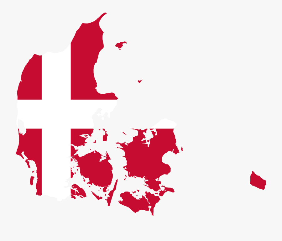 Denmark Map Flag Clip Arts - Denmark Map Vector, Transparent Clipart