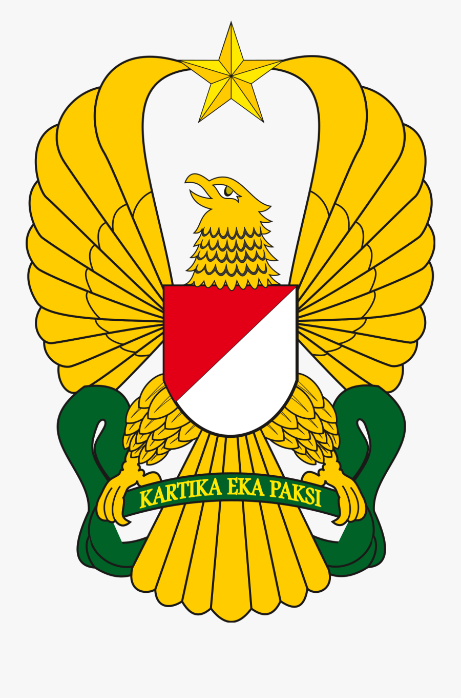 Indonesian Army Logo, Transparent Clipart