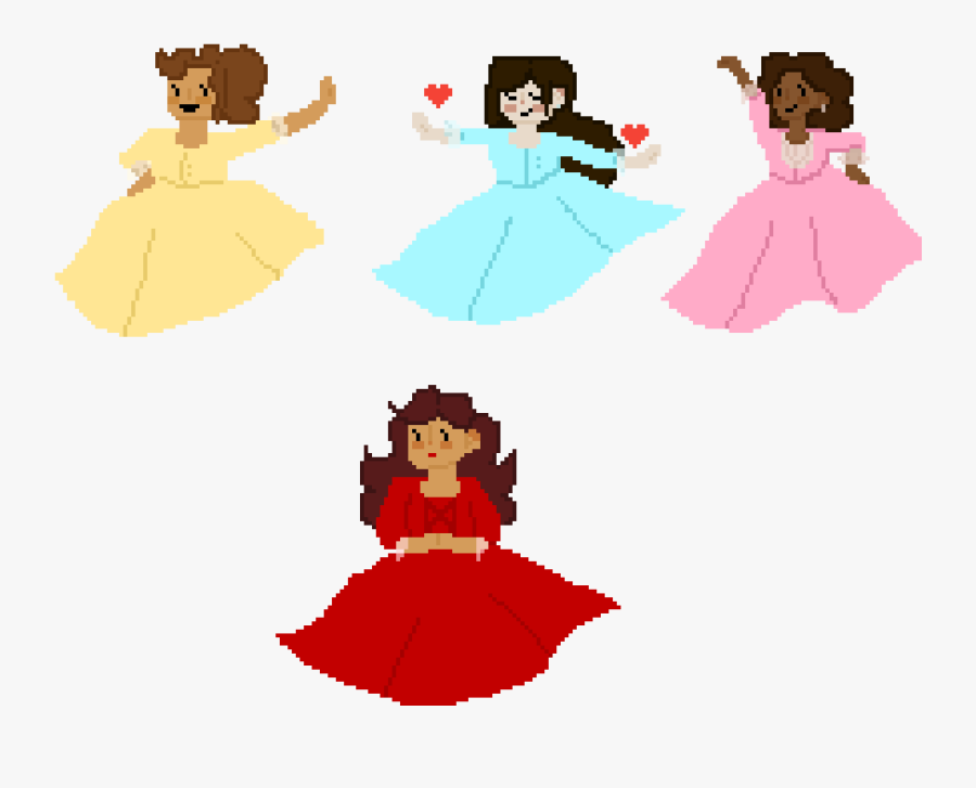 Schuyler Sisters And Maria, Transparent Clipart