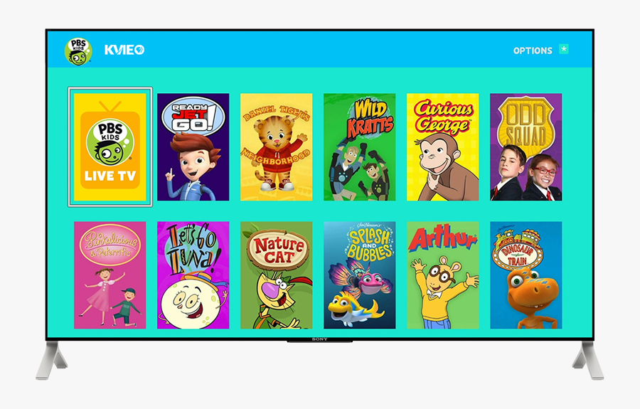 Pbs Kids App On Tv With Roku - Pbs Kids, Transparent Clipart