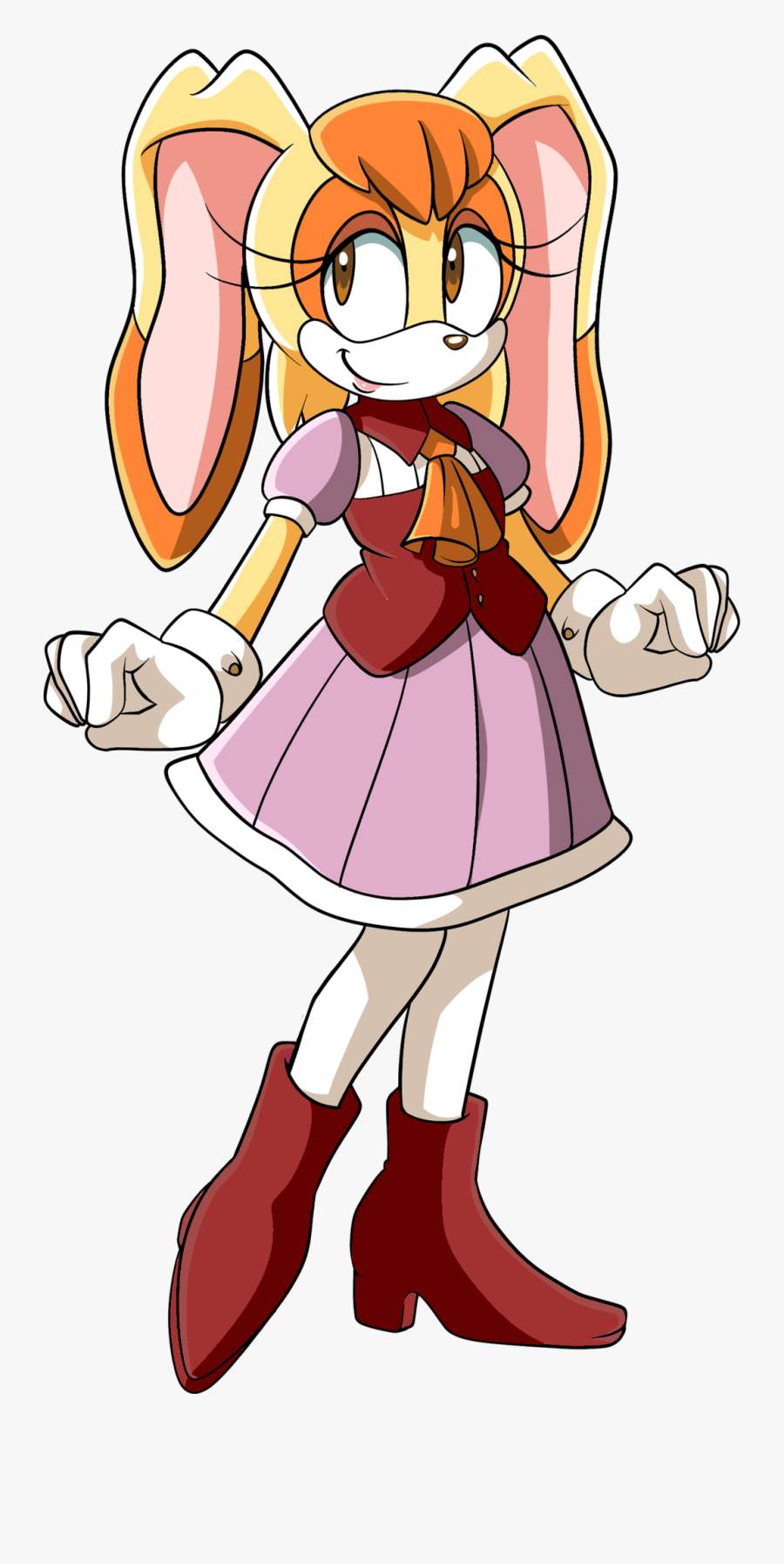 Clothing Fictional Character Cartoon Clip Art Fashion - Sonic Vanilla The Rabbit, Transparent Clipart