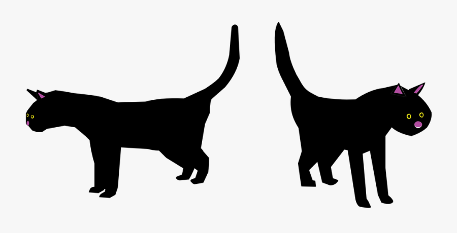 Black Cat Alert Png, Transparent Clipart