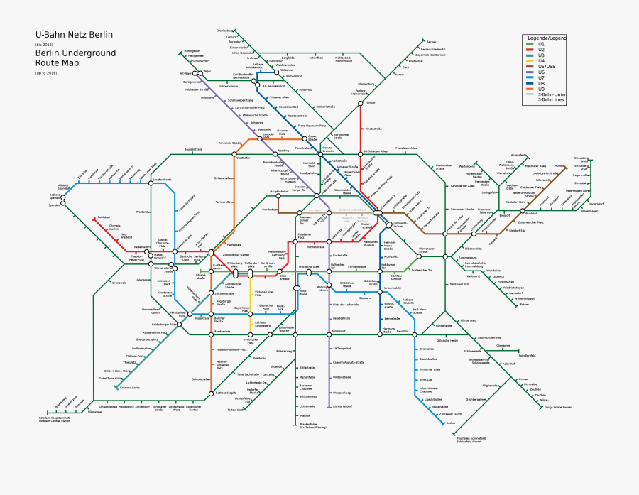 Clip Art File U Bahn Und - Berlin U Bahn Map Png, Transparent Clipart