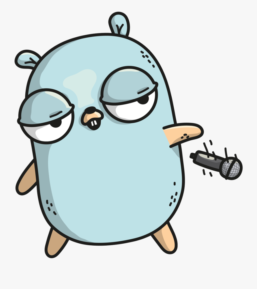 Gopher Dropping The Microphone - Gopher Go, Transparent Clipart