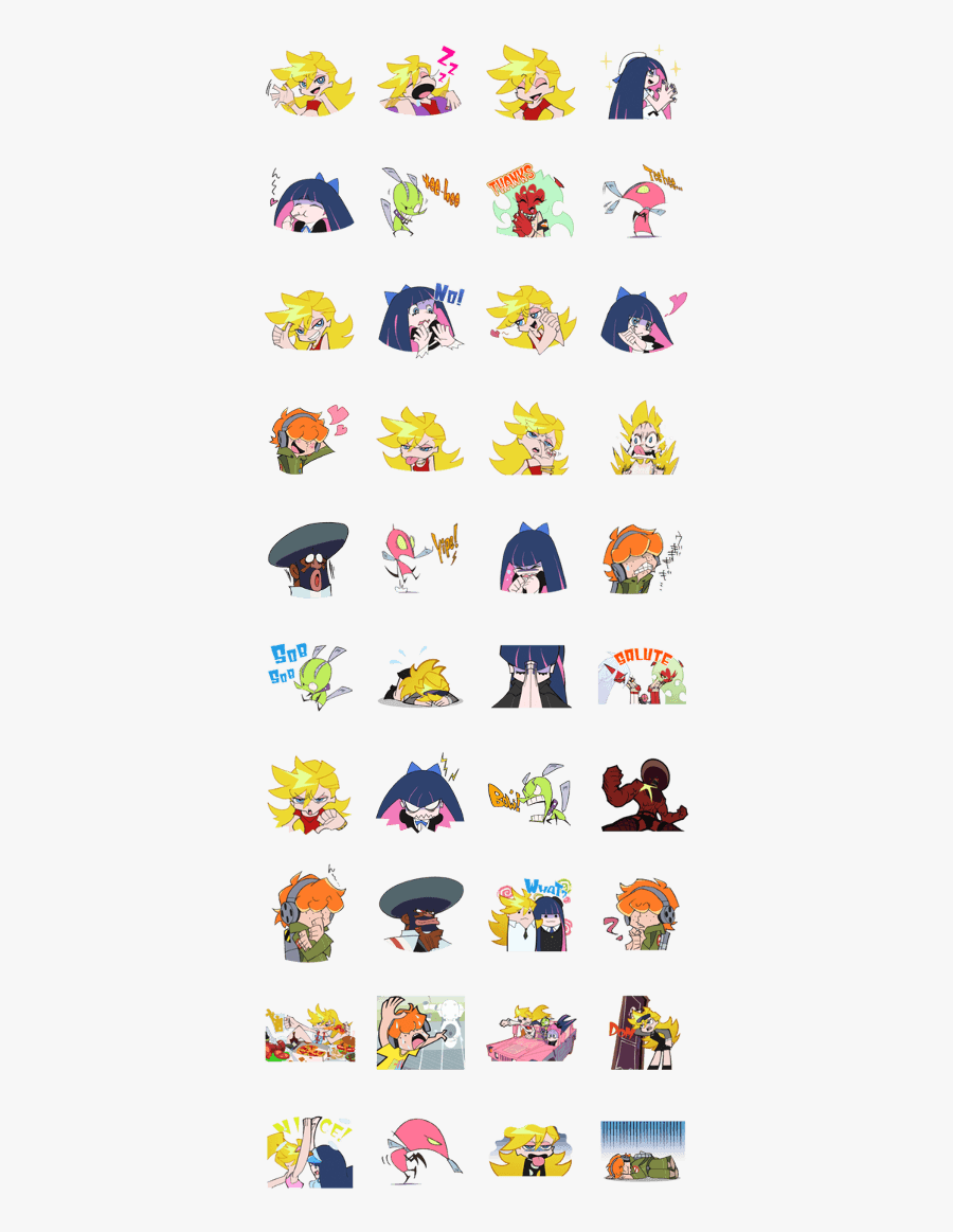 Panty & Stocking With Garterbelt - Panty And Stocking Stickers, Transparent Clipart