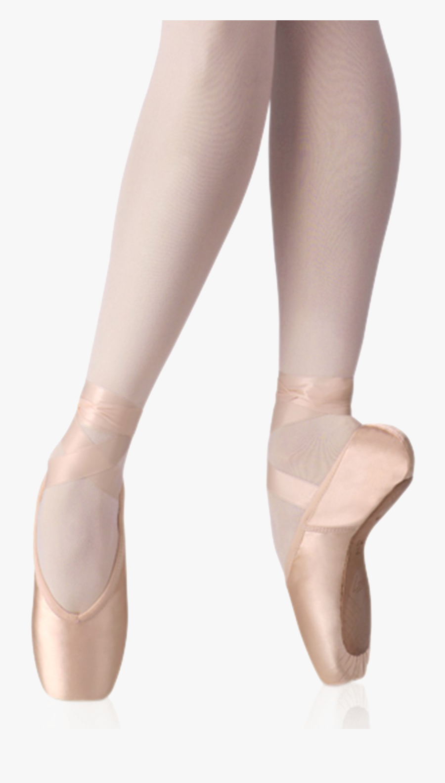 Transparent Ballerina Shoes Clipart - Pointe Shoes With Legs, Transparent Clipart