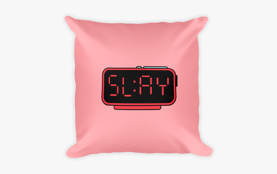 Slay O"clock Square Pillow - Wall Clock, Transparent Clipart