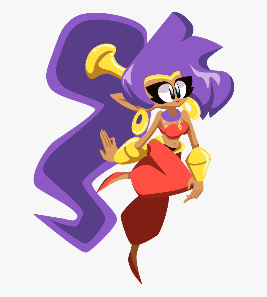 Shantae, Half Genie Hero - Cartoon, Transparent Clipart