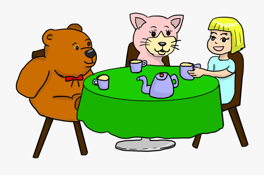 Tea Tea Party Playing Toy Pretend Imaginary Cartoon Free Transparent Clipart Clipartkey