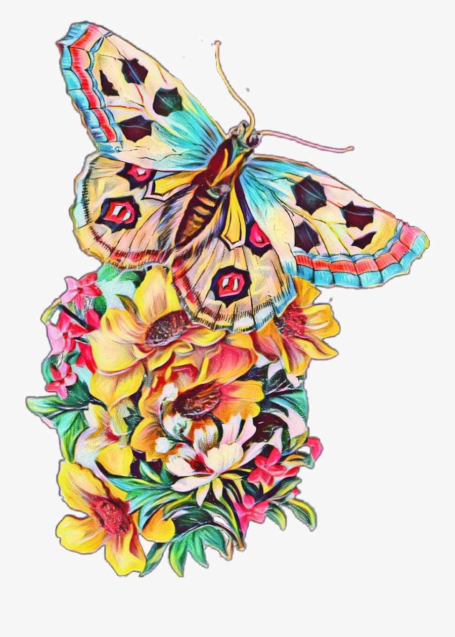 Transparent Watercolor Butterfly Png - Butterflies And Flowers Watercolor, Transparent Clipart