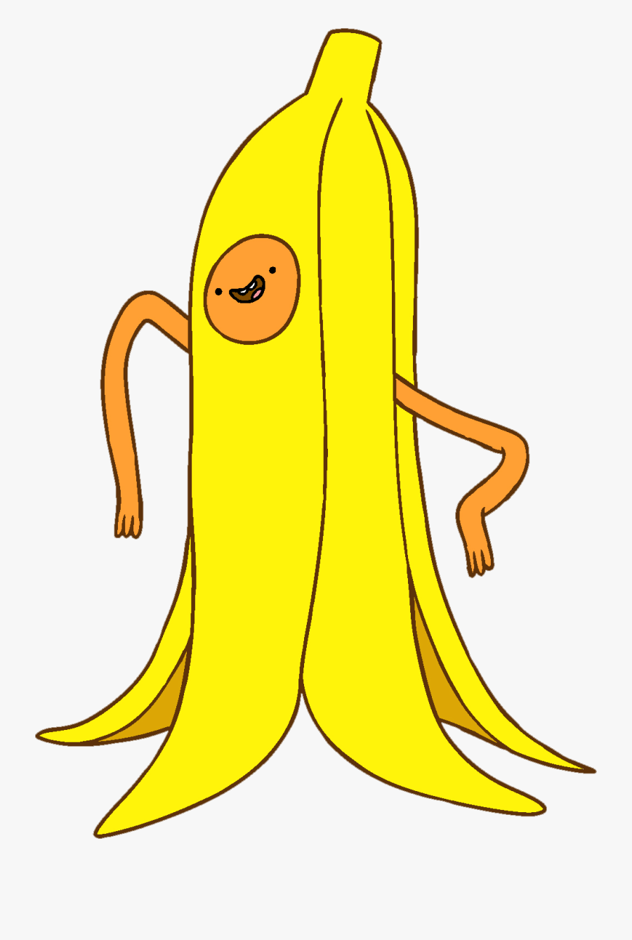 Banana Mascot - Banana Long Adventure Time, Transparent Clipart