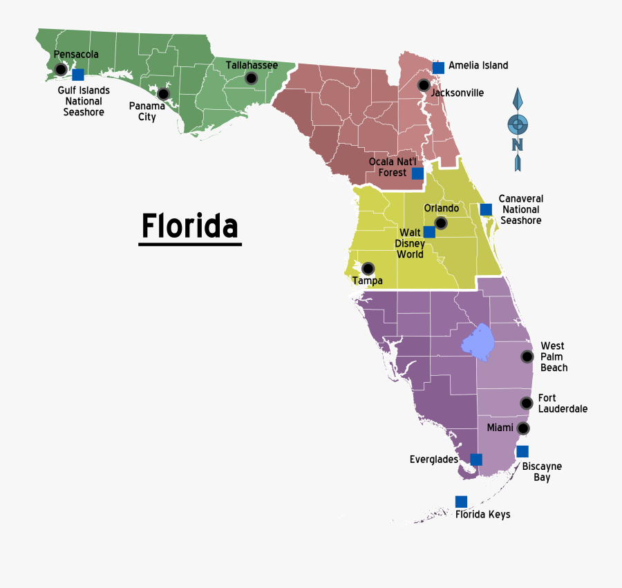 Metropcs Florida Coverage Map, Transparent Clipart
