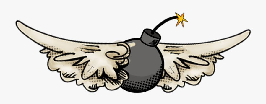Explosion Clipart Kaboom - Flying Bomb Clip Art, Transparent Clipart