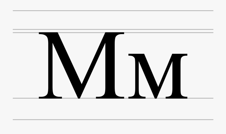 Upper Case Lower Case M, Transparent Clipart