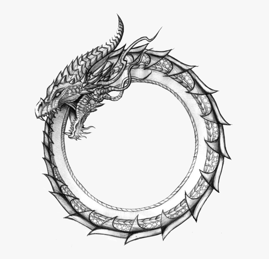 Clip Art Midgard Serpent Google Zoeken - Ouroboros Dragon, Transparent Clipart