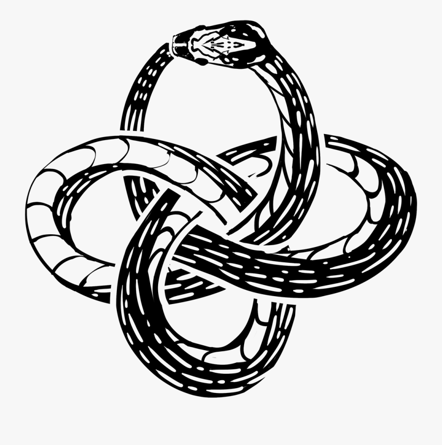 Ouroboros Serpent Drawing Clip Art Photography - Snake Eating Itself Png, Transparent Clipart