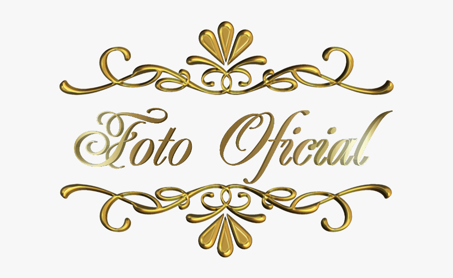 Fotooficial Foto Oficial Vetor Ouro - Calligraphy, Transparent Clipart