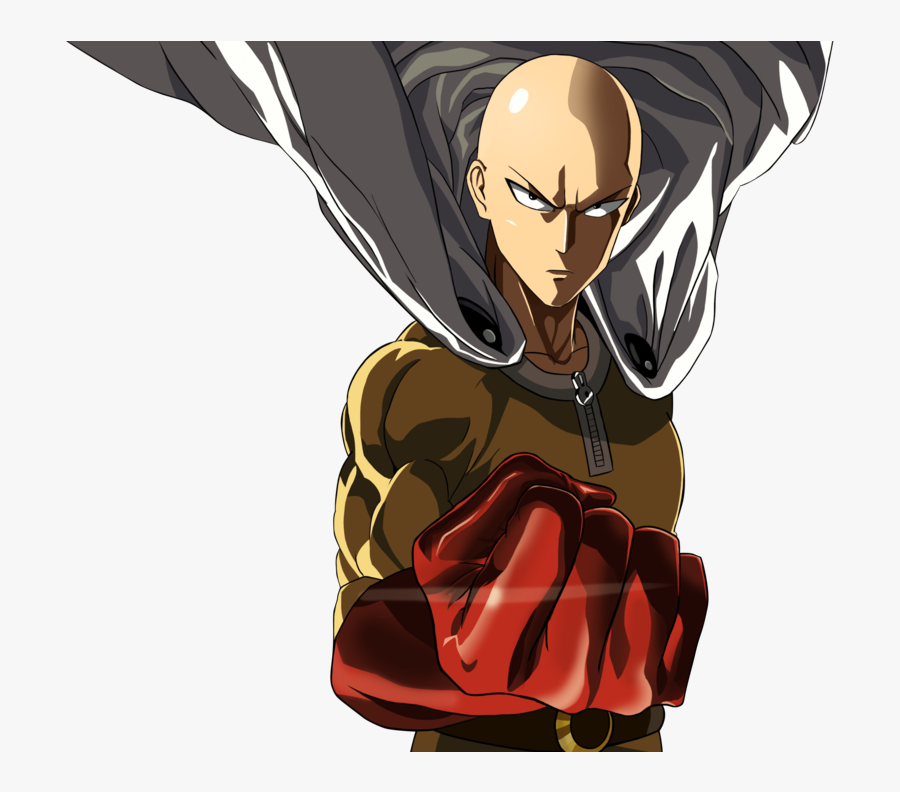 Transparent Punch Clipart - One Punch Man Saitama Png , Free