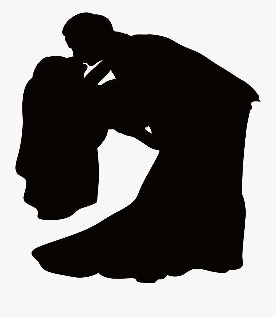 Kissing Men And Women Png Download - Silhouette, Transparent Clipart