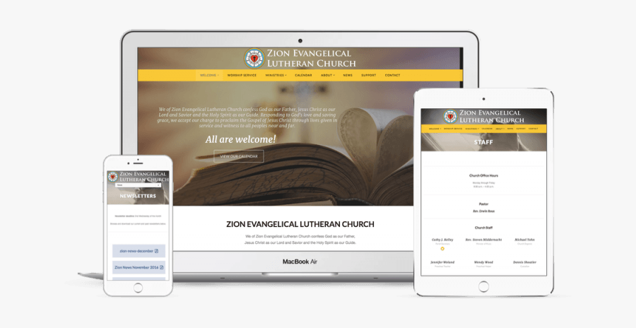 Zion Evangelical Church Website - Website, Transparent Clipart