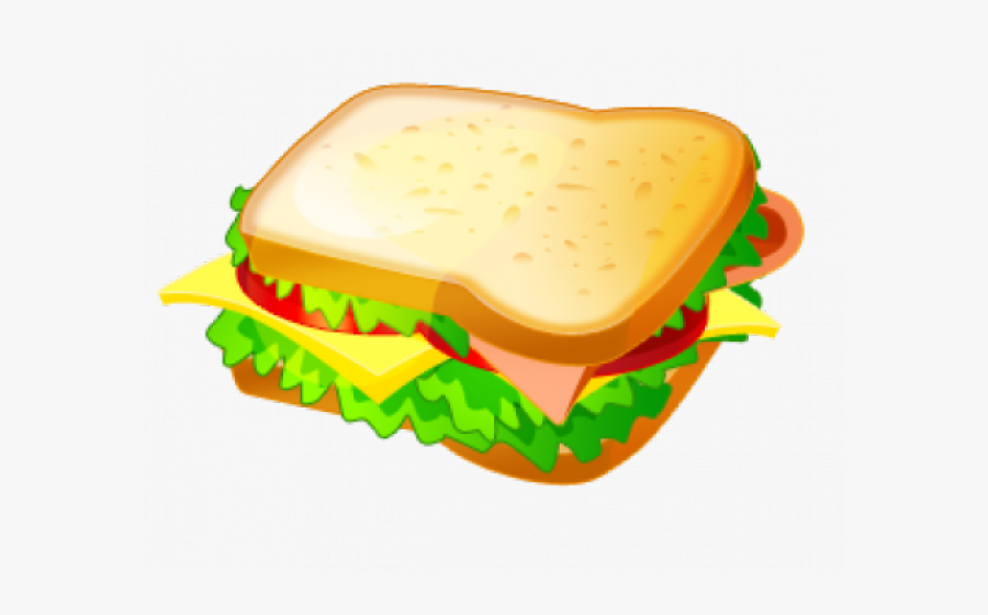 Transparent Sandwich Clipart - Food And Drink Flashcard, Transparent Clipart