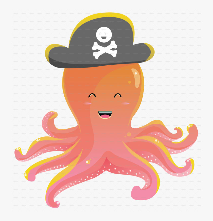 Cute And Funny Cartoon Images Of Octopus, Transparent Clipart