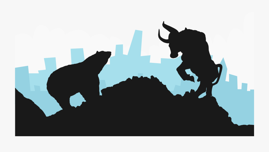 Transparent Bull Silhouette Png - Bitcoin Bull Vs Bear, Transparent Clipart