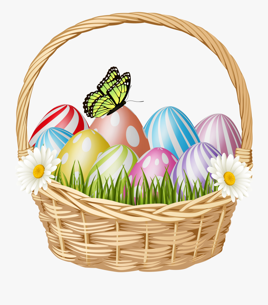 Easter Egg Basket Clip Art , Transparent Cartoons - Easter Egg Basket Clip Art, Transparent Clipart