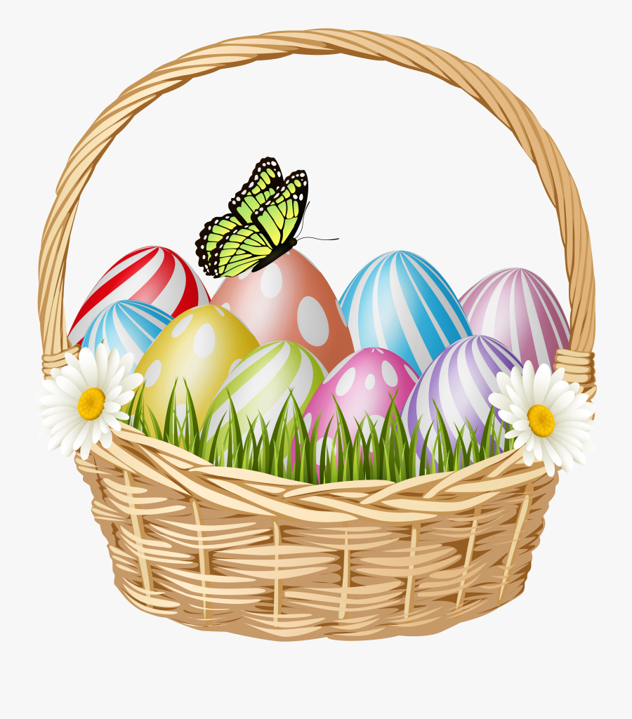 Easter Egg Basket Clip Art , Transparent Cartoons - Easter Egg Basket ...