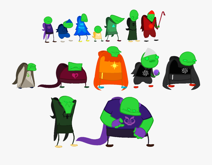 And Now All My Leprechaun Felt Tiers Are In One Big - Homestuck Felt God Tier, Transparent Clipart