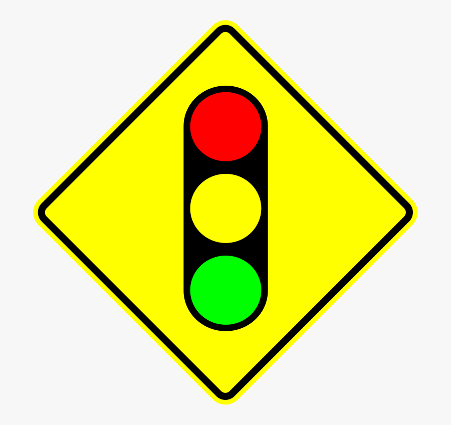 Road Signs Traffic Lights, Transparent Clipart