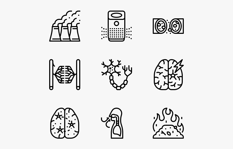 Air Pollution - New Year Icons Png, Transparent Clipart