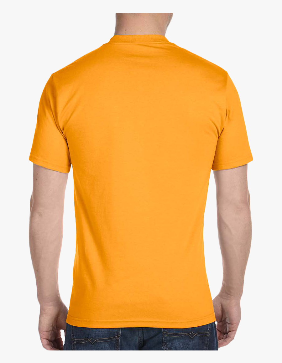 Plain Mustard Yellow T Shirt Back - Gildan T Shirts Lime Front And Back, Transparent Clipart