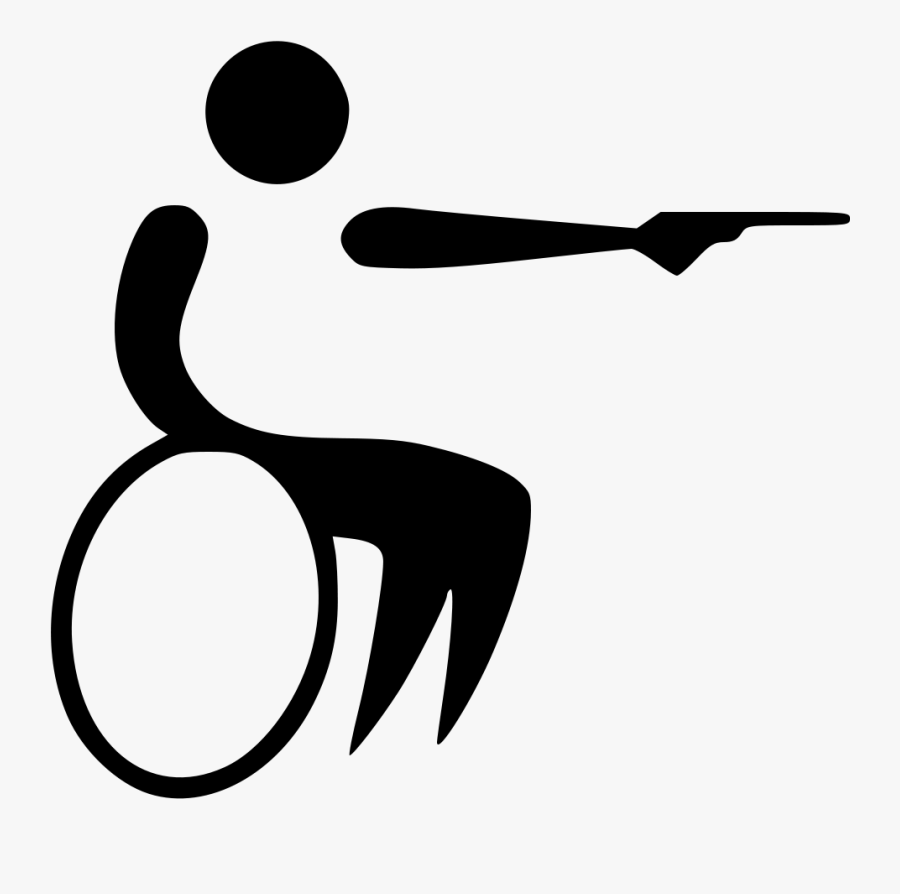 Paralympic Shooting Logo, Transparent Clipart