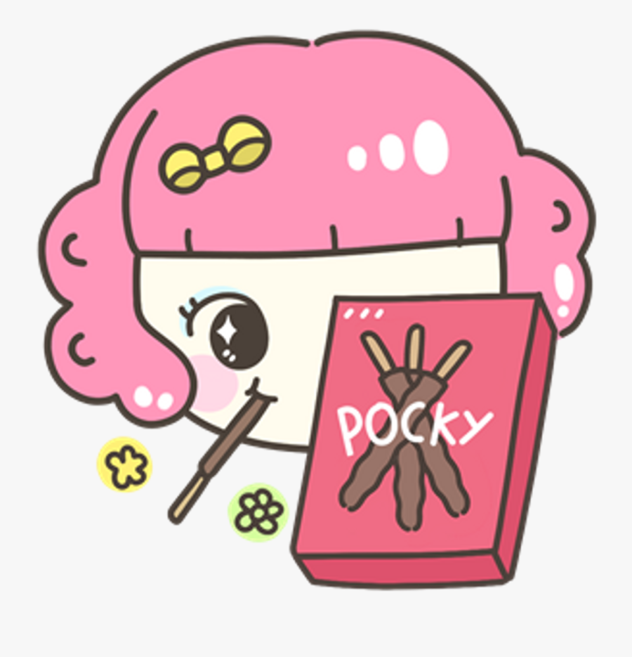 Kawaii Japanese Food Transparent Pocky Kawaii Png Free Transparent Clipart Clipartkey