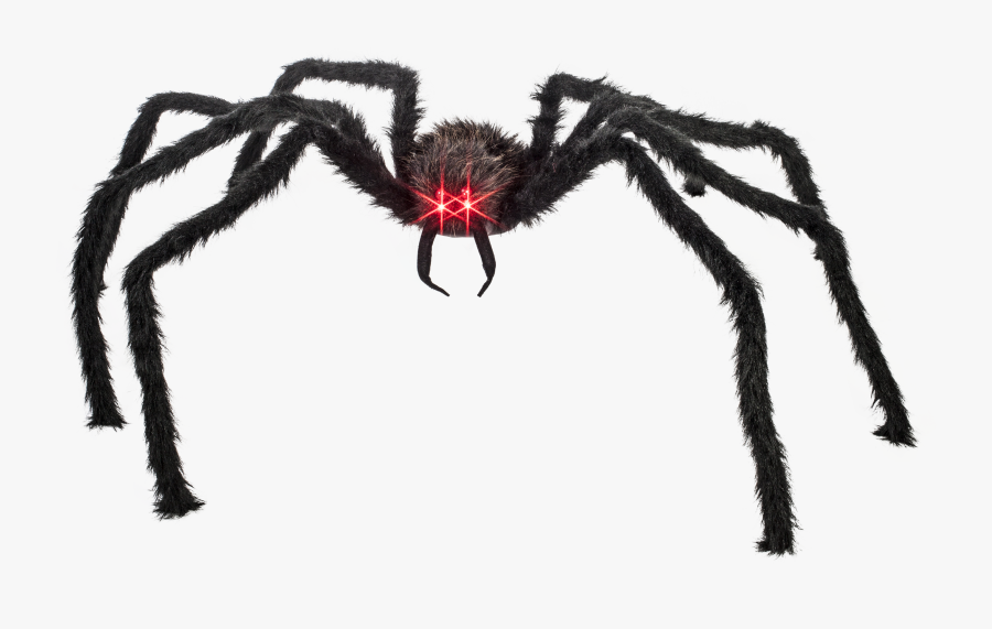 Props Giant With Lighted Red Eyes Case - Giant Spider Transparent, Transparent Clipart