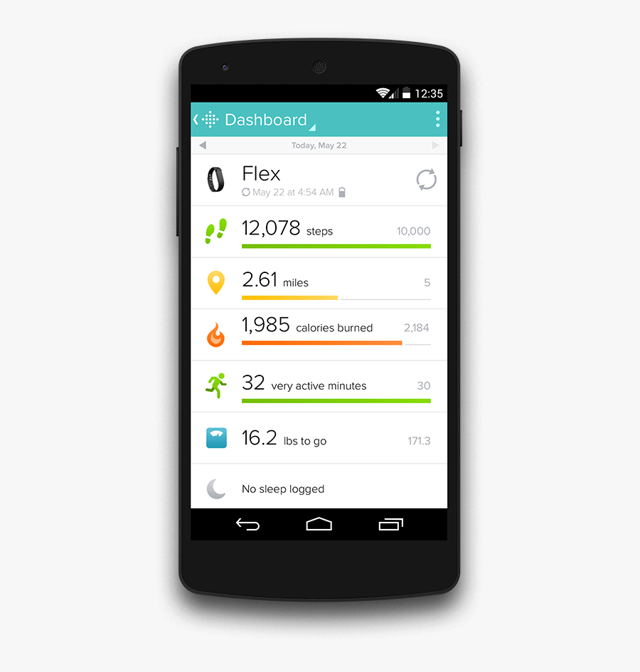 Fitbit Mobile App, Transparent Clipart